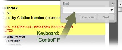 Citation Number Search